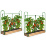Voir la diapositive 6 : ID MARKET Duo serres à tomates modulables spéciales croissance kit complet bâche + support