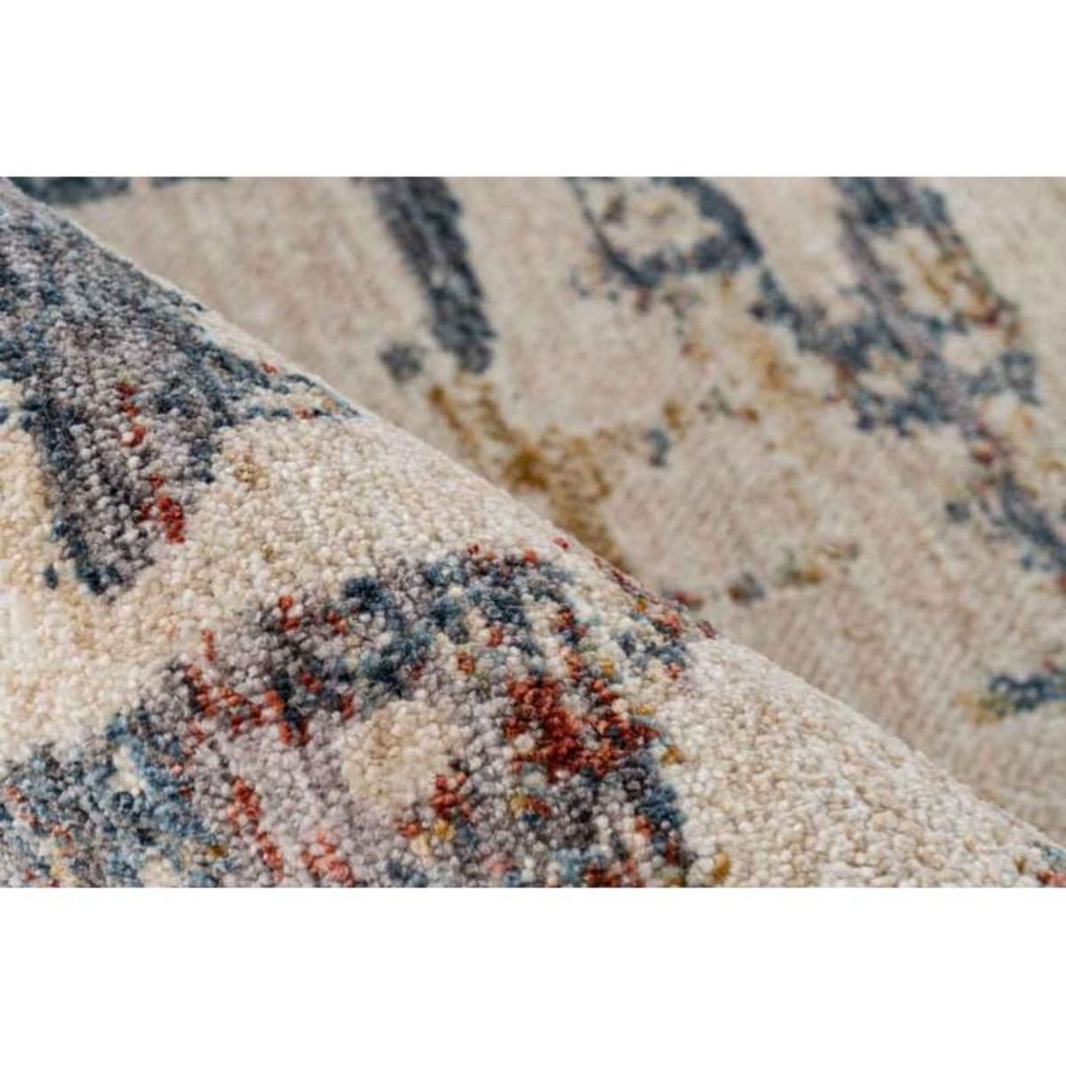 Paris Prix Tapis Tissé Imprimé Abstrait  Jaka  Crème