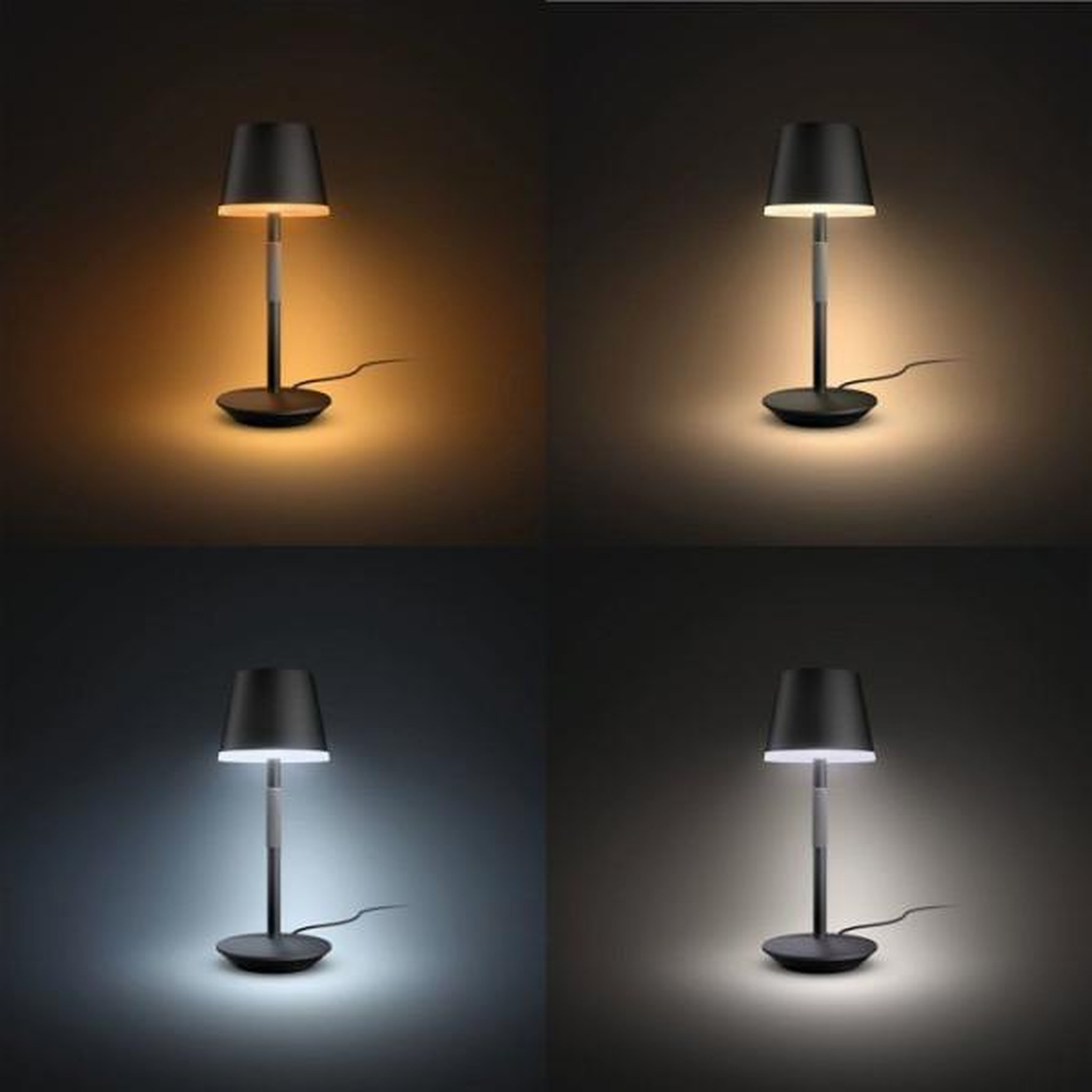 Voir la diapositive 6 : PHILIPS HUE Lampe connectée GO Noir White&Color Ambiance