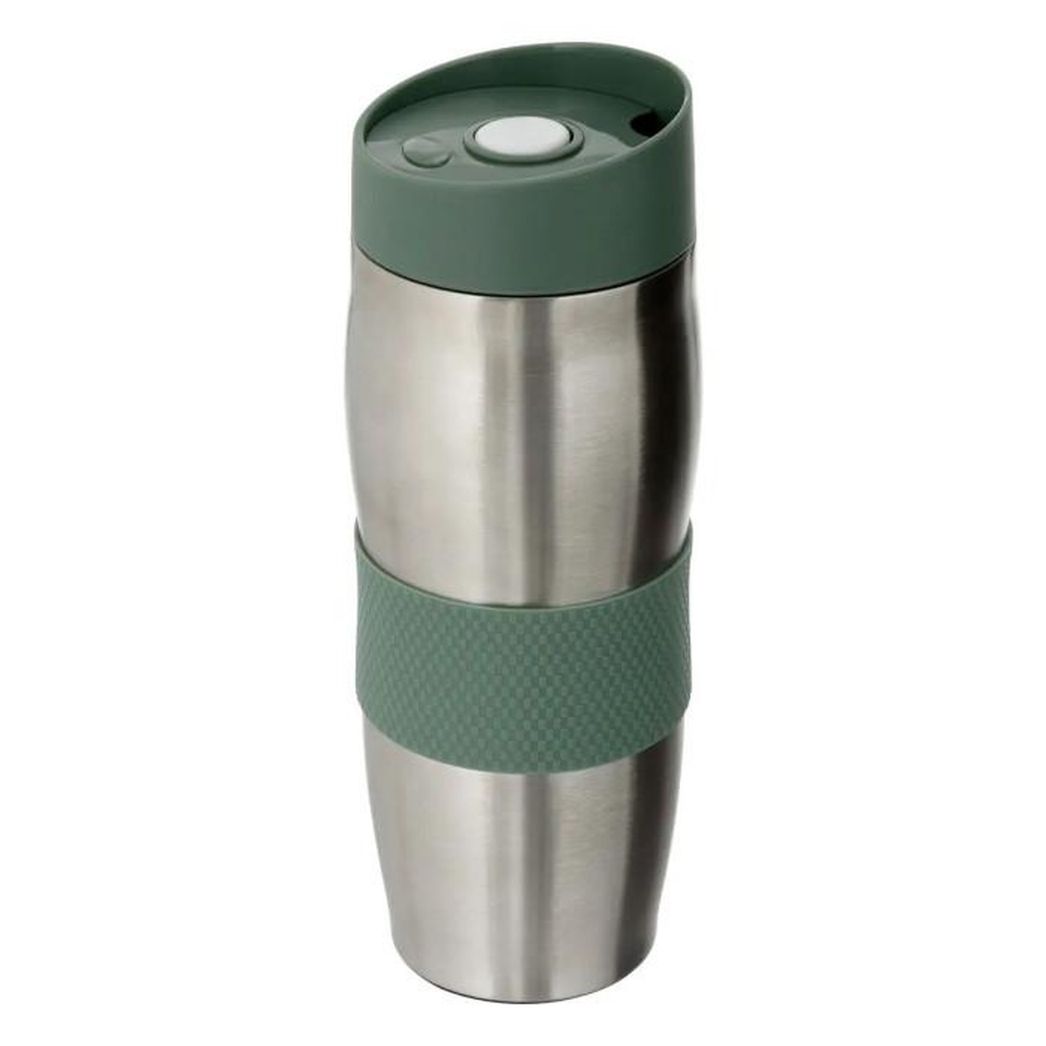 Voir la diapositive 1 : FIVE Mug Isolant  Inox & Silicone  0,35L Vert