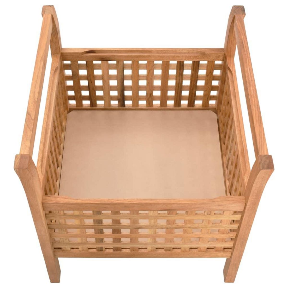 VIDAXL Banc de rangement 49x48x49 cm Bois de noyer massif