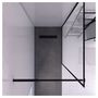 Voir la diapositive 2 : Aurlane Paroi de douche à l'italienne noir 120x200 cm - DARK EDGE 120