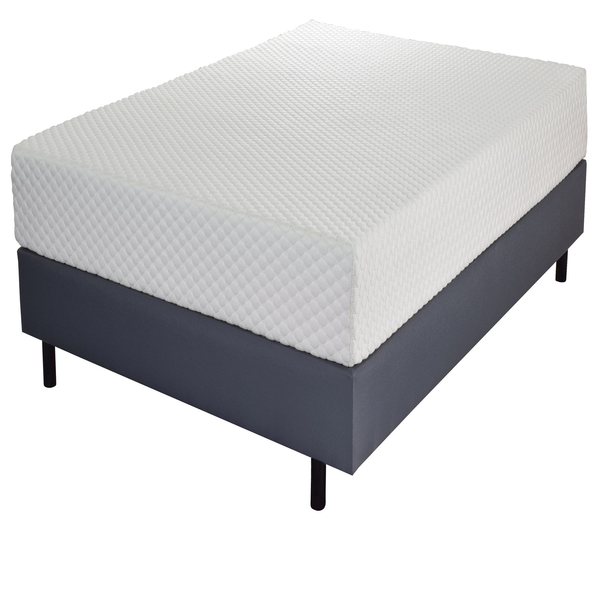Voir la diapositive 2 : CROWN BEDDING Matelas mousse mémoire de forme 7 cm + mousse HR 90x190cm - VISCO
