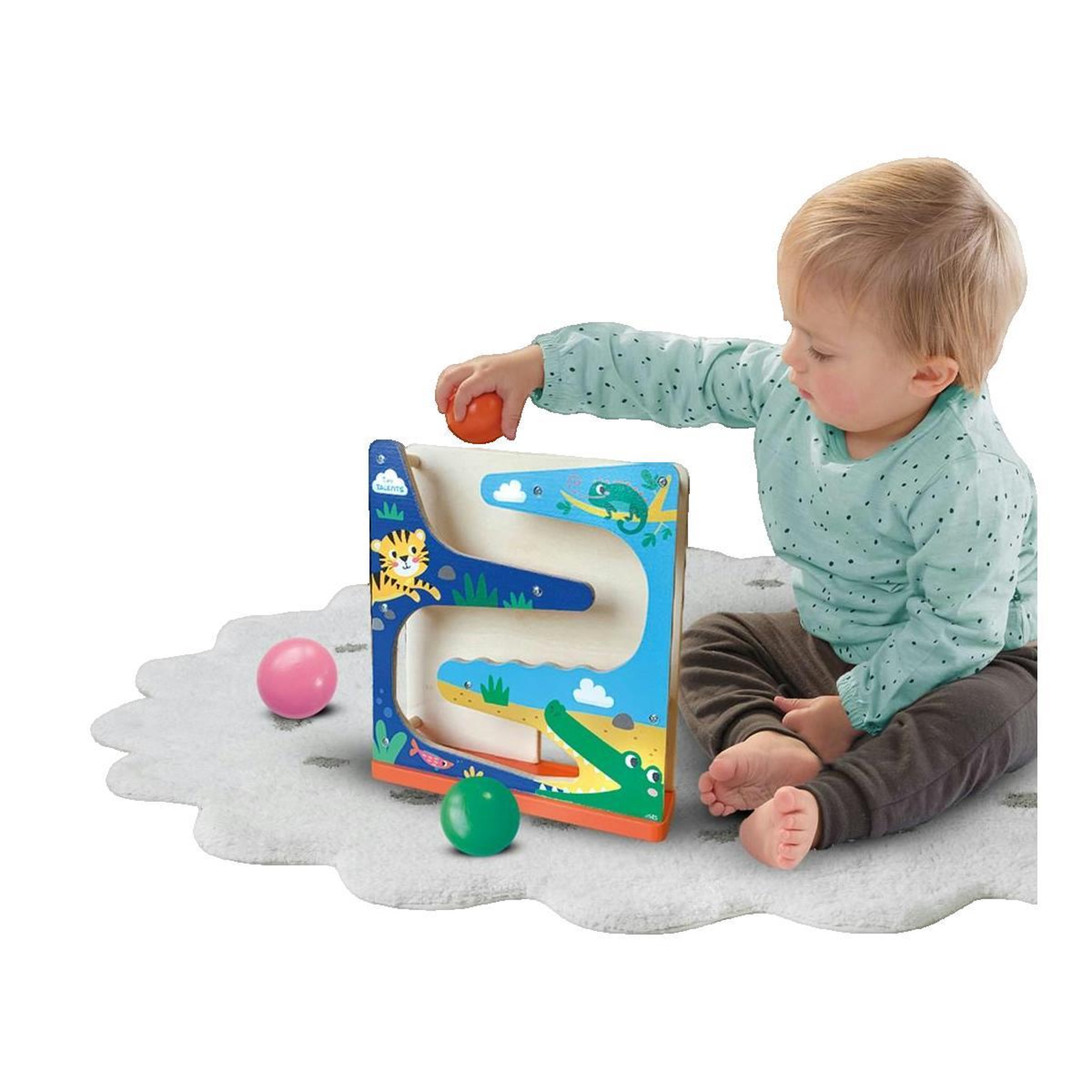 Voir la diapositive 3 : SES Circuit de boules en bois SES Creative multicolore