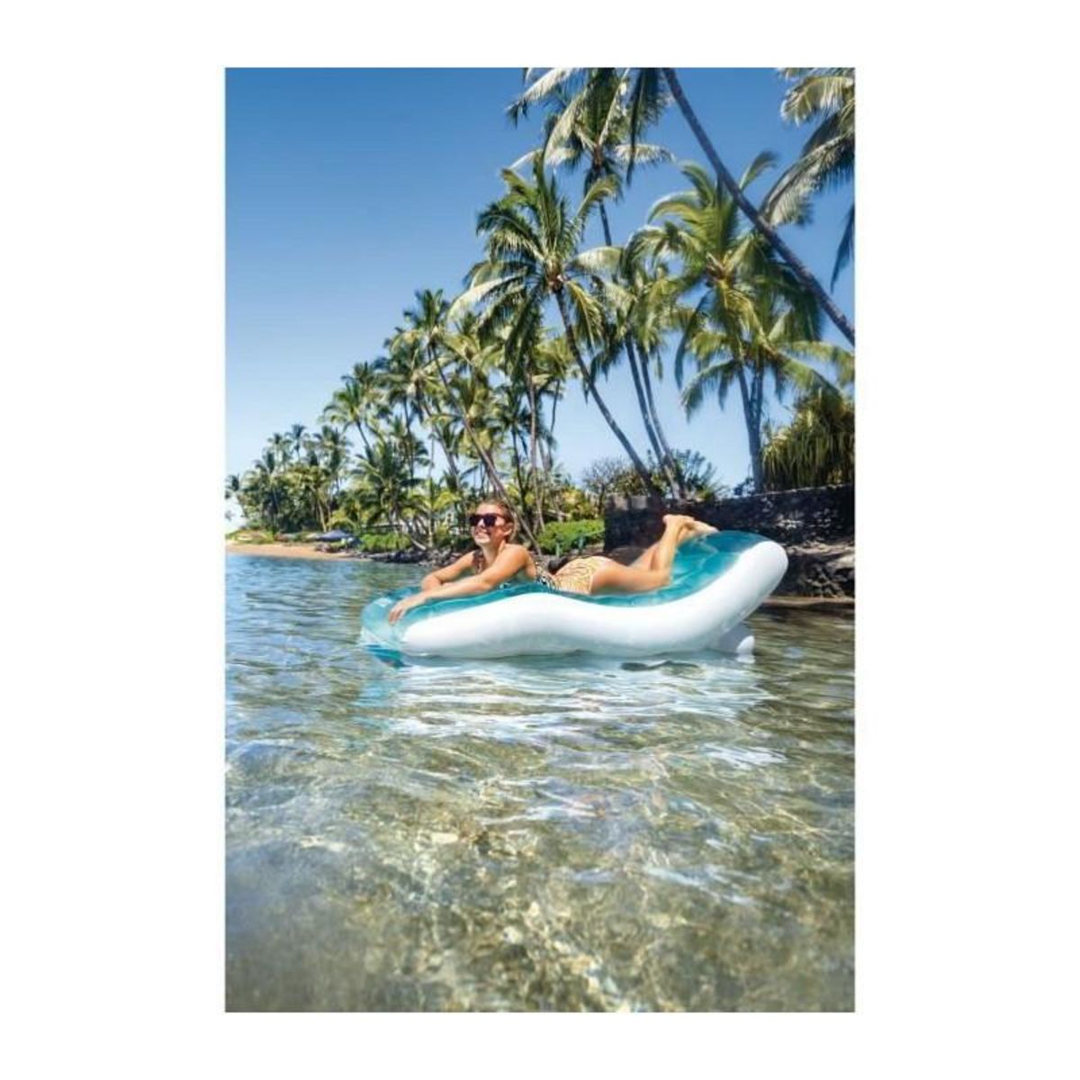 Paris Prix Matelas Gonflable Lounge  Lagon  191cm Bleu