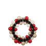 Voir la diapositive 2 : Paris Prix Couronne Boules de Noël  Night  35cm Rouge & Doré