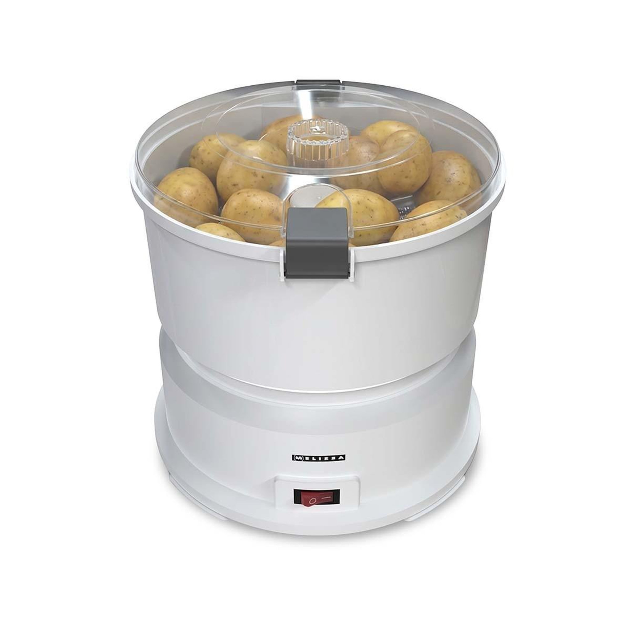 MELISSA Epluche Pommes de Terre Électrique 1 kg 85W avec Essoreuse à Salade - Robot Eplucheur automatique Melissa