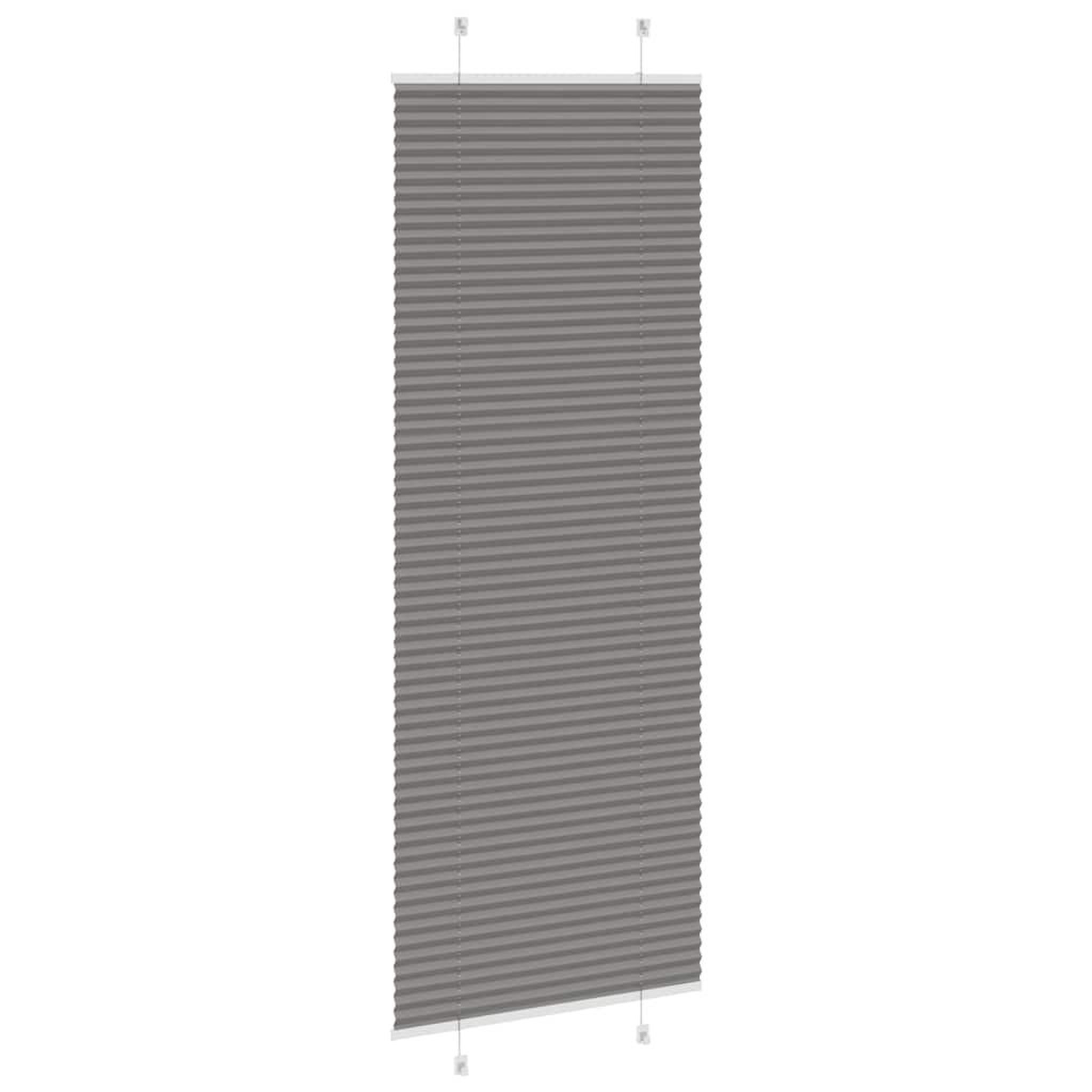 Voir la diapositive 4 : VIDAXL Store plisse anthracite 80x200 cm largeur du tissu 79,4 cm