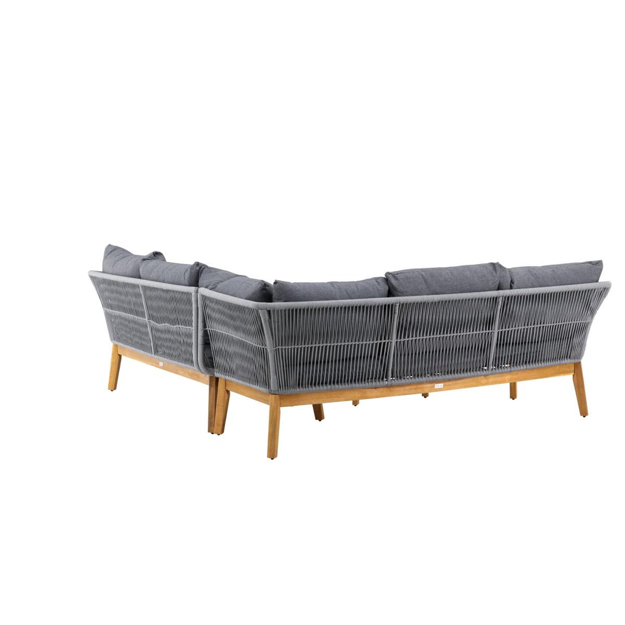 Voir la diapositive 6 : Paris Prix Salon d'angle de jardin en bois  chania  210cm gris