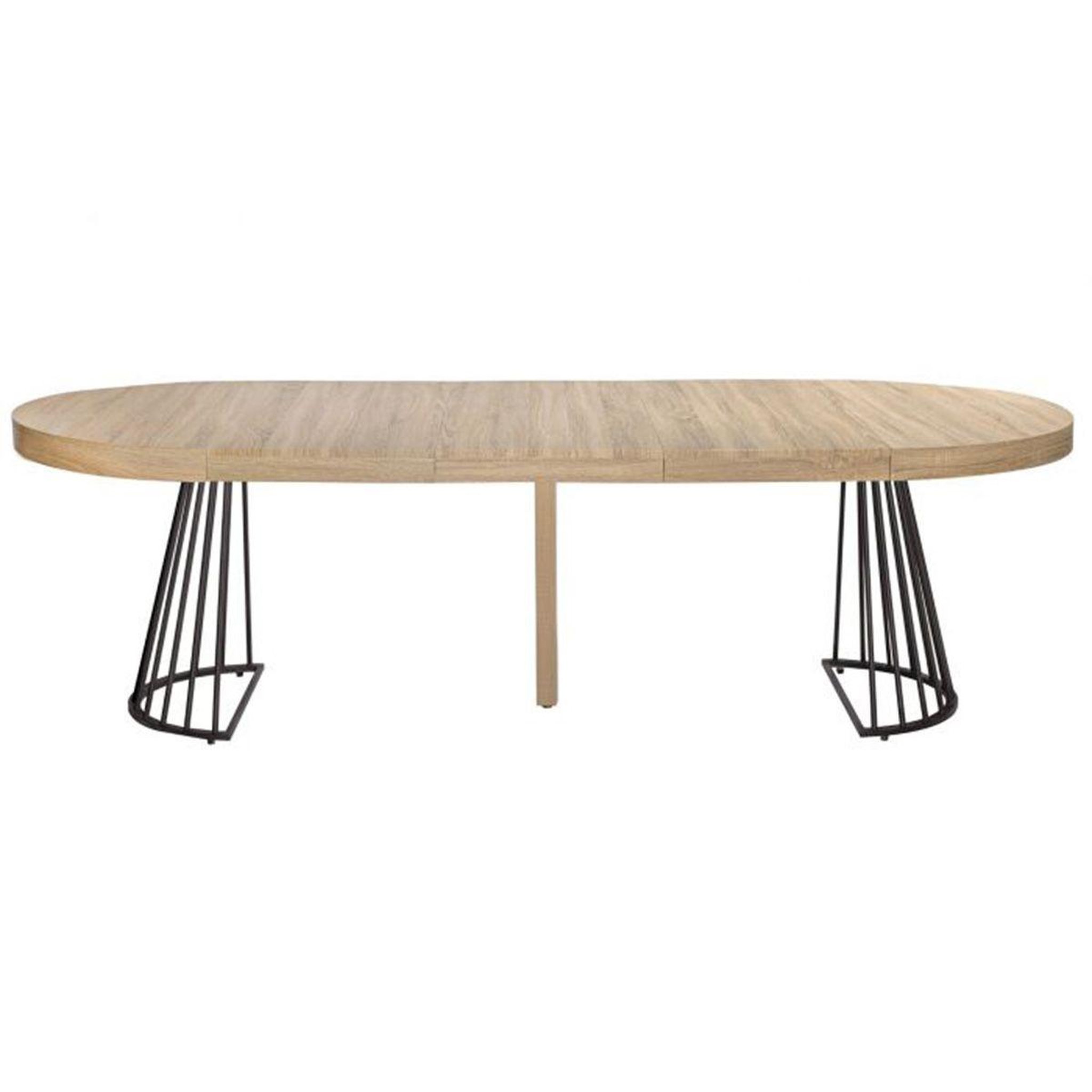 Voir la diapositive 2 : Paris Prix Table de repas extensible  virginia  110-260cm beige