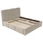 Voir la diapositive 1 : BEST MOBILIER Noa - lit coffre - 140x200 cm - en velours - sommier inclus