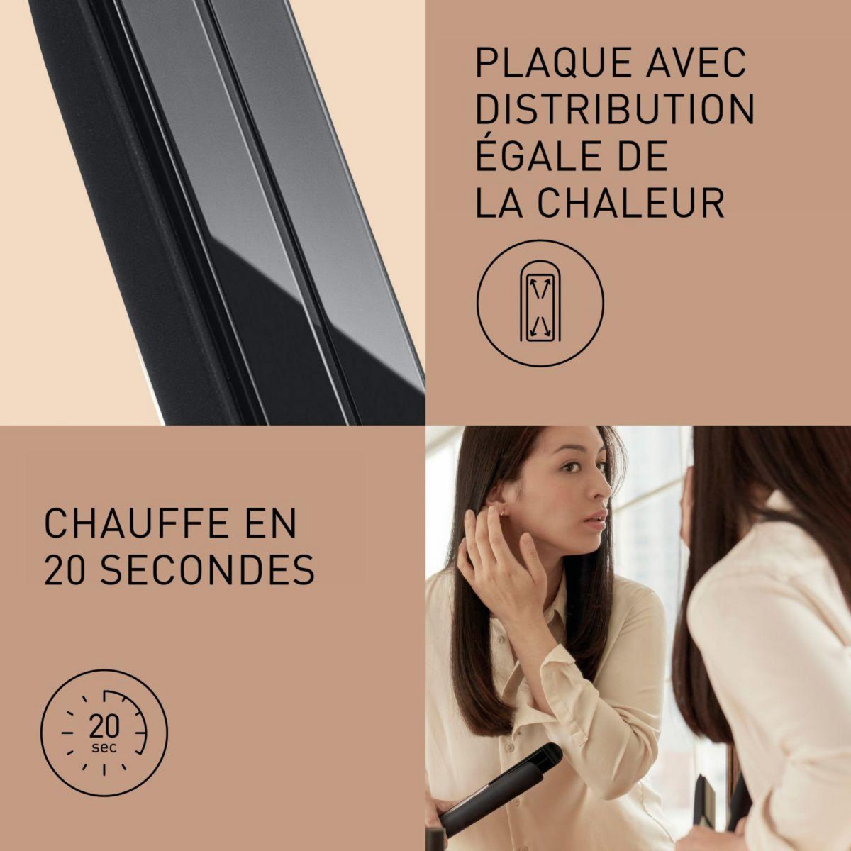 PANASONIC Lisseur EH-HS0E-K825