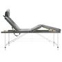 Voir la diapositive 3 : VIDAXL Table de massage 4 zones Cadre en aluminium Anthracite 186x68cm