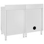 Voir la diapositive 4 : VIDAXL Evier de cuisine commercial Acier inoxydable 120x60x96 cm