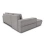 Voir la diapositive 6 : Canapé d'angle gauche convertible tissu CLELIA, 4 places