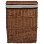 Voir la diapositive 2 : VIDAXL Panier a linge Marron Saule