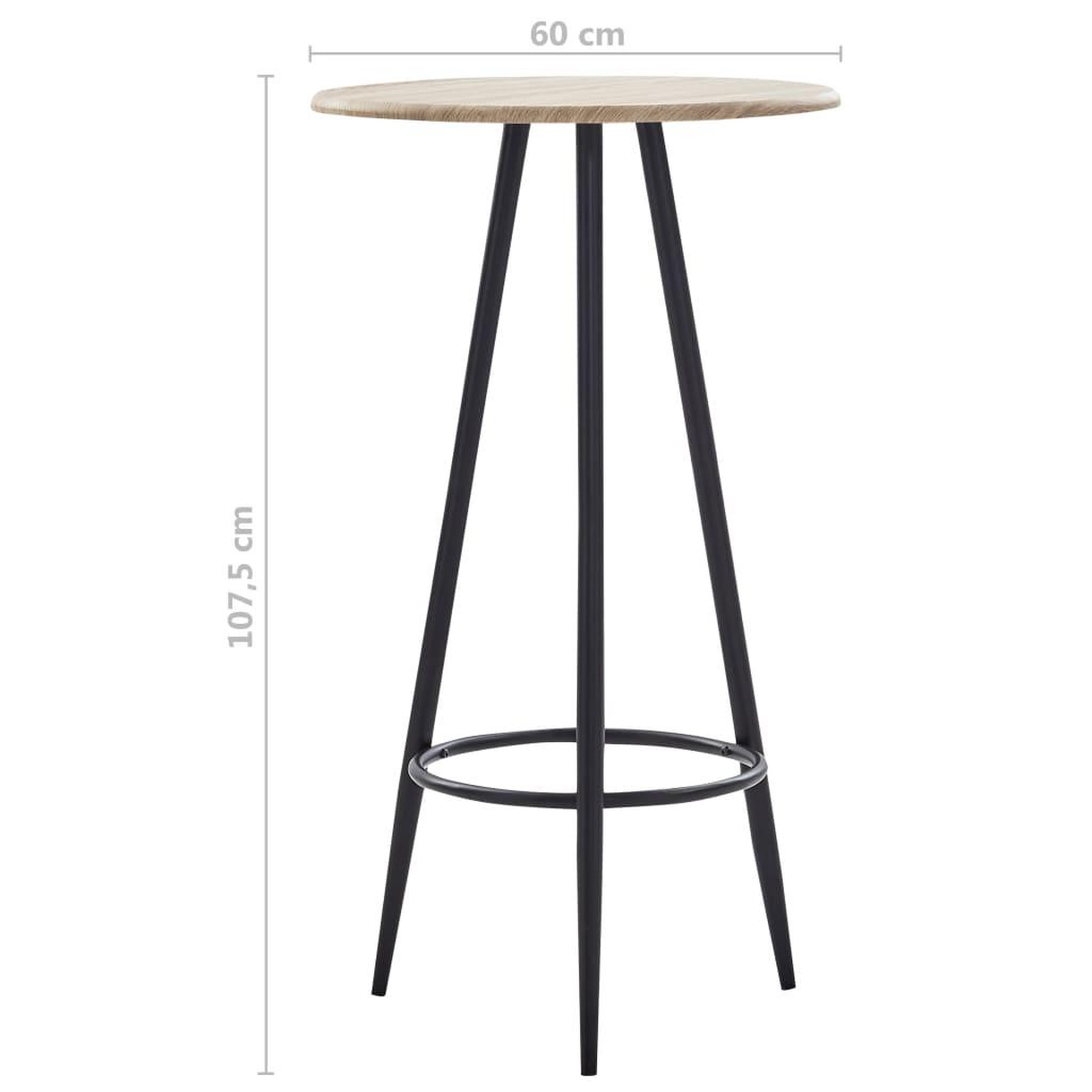 Voir la diapositive 6 : VIDAXL Ensemble de bar 5 pcs Tissu Noir