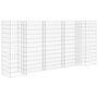 Voir la diapositive 2 : VIDAXL Jardiniere a gabion en H Fil d'acier 260x40x120 cm