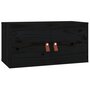 Voir la diapositive 2 : VIDAXL Armoire murale Noir 60x30x30 cm Bois de pin massif
