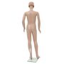 Voir la diapositive 4 : VIDAXL Mannequin enfant corps complet avec base verre Beige 140 cm
