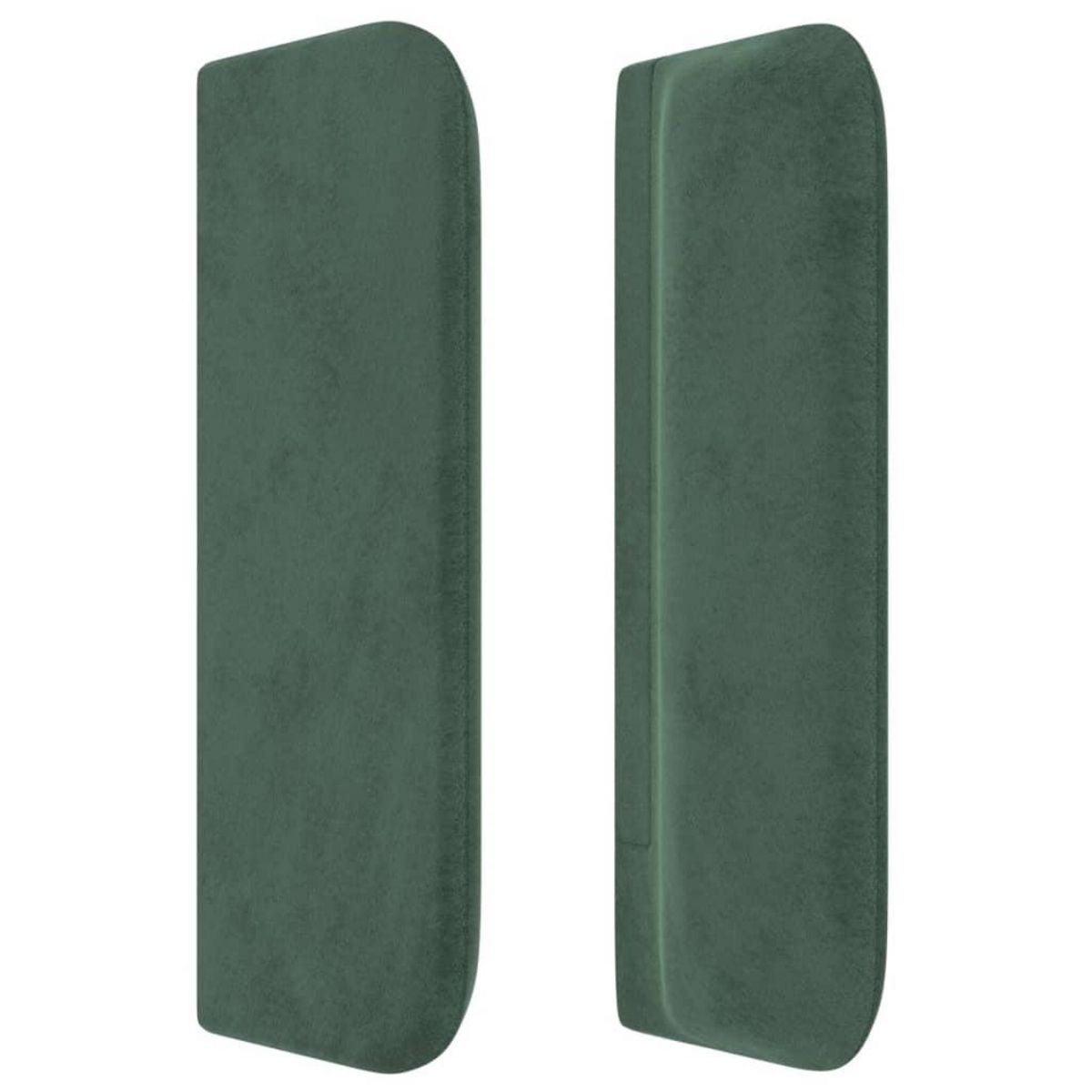 VIDAXL Tete de lit avec oreilles Vert fonce 103x16x78/88 cm Velours