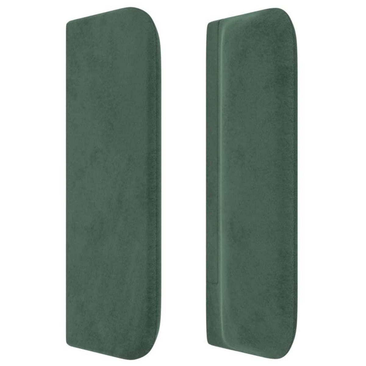 VIDAXL Tete de lit avec oreilles Vert fonce 103x16x78/88 cm Velours