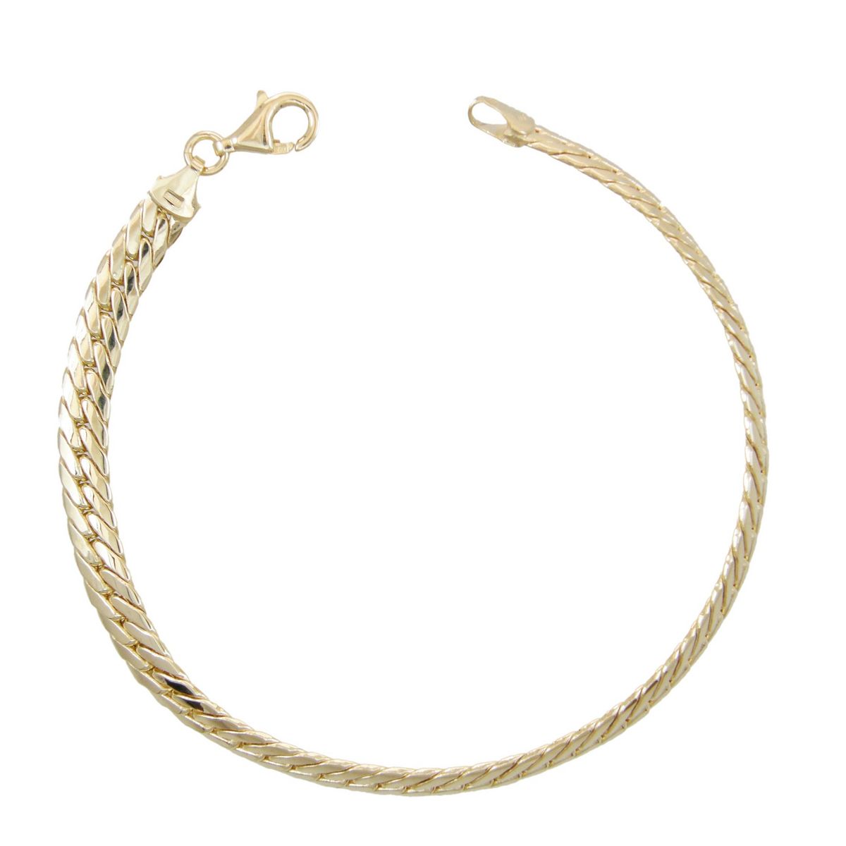 L'ATELIER D'AZUR Bracelet Femme Or Jaune 18 Carats - Maille Anglaise
