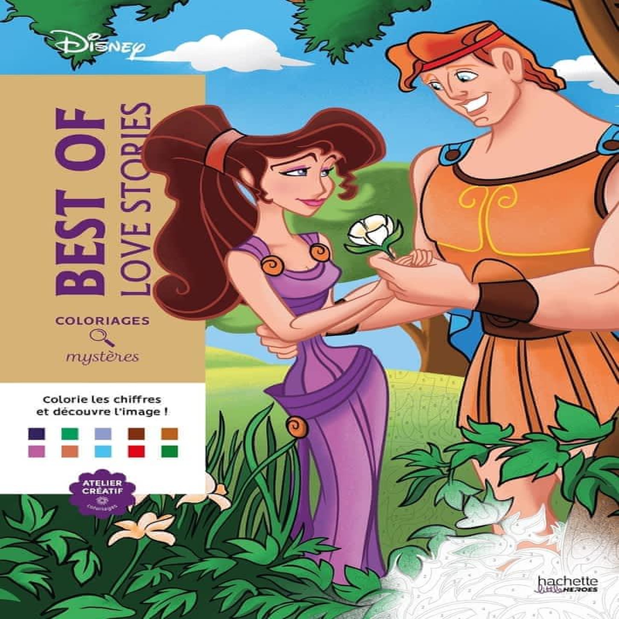 BEST OF LOVE STORIES. COLORIAGES MYSTERES, Disney
