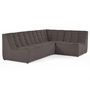 Voir la diapositive 6 : LISA DESIGN Ellie - canapé modulable d'angle réversible 4 places en velours texturé