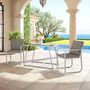 Voir la diapositive 2 : OUTSUNNY Salon de jardin design relax 2 personnes 3 pièces avec coussins déhoussables gris