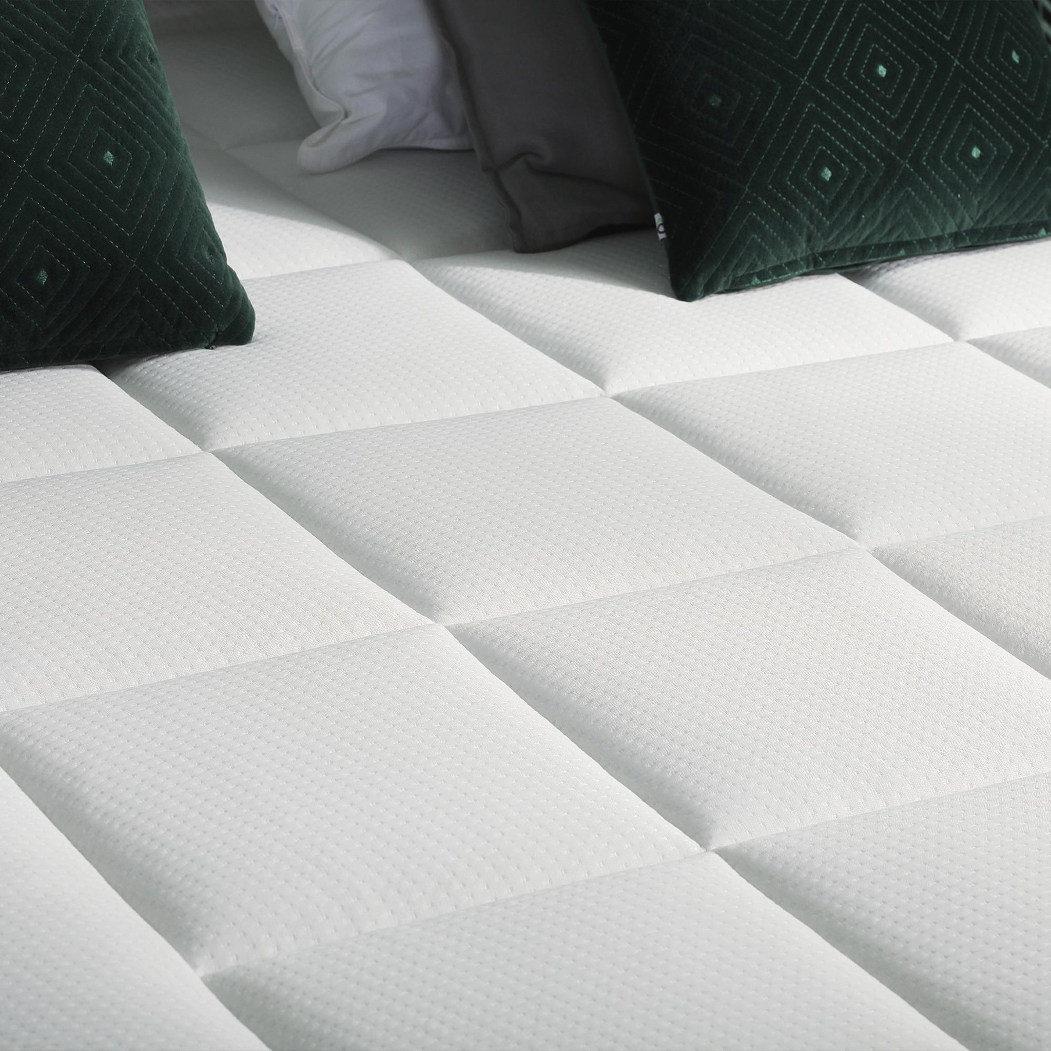 Voir la diapositive 5 : IDLITERIE Ensemble matelas Ressort 7 zones + sommier + oreiller + couette - FABRICATION FRANCAISE