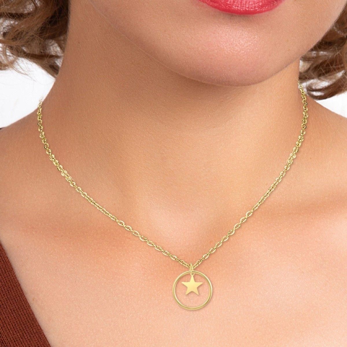 SC BOHEME Collier étoile SC Bohème en acier inoxydable