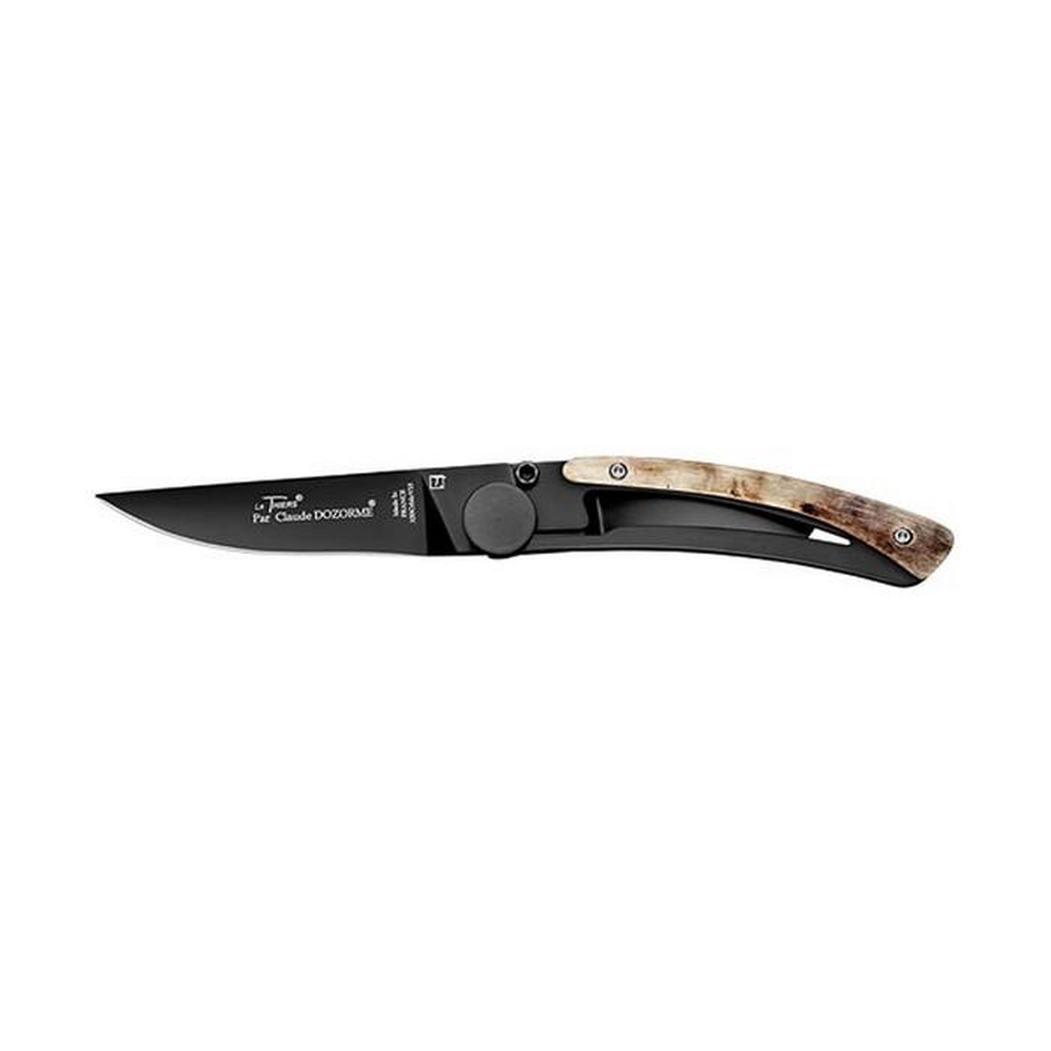 CLAUDE DOZORME Couteau de poche 9cm noir - 1.90.142.37n