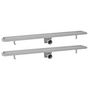 Voir la diapositive 2 : VIDAXL Drain de douche lineaire 2 pc 930 x 140 mm Acier inoxydable