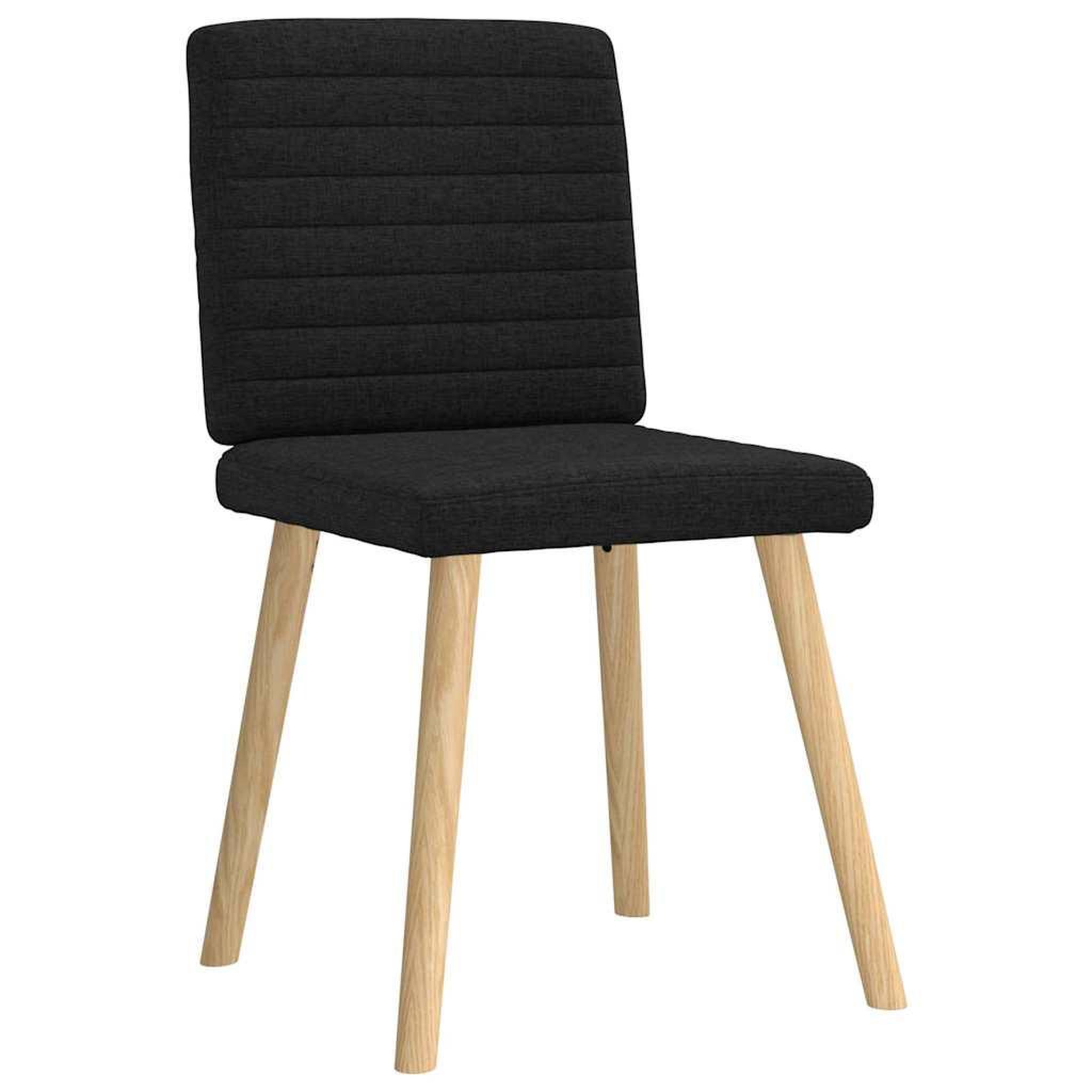 Voir la diapositive 3 : VIDAXL Chaises a manger lot de 6 noir tissu
