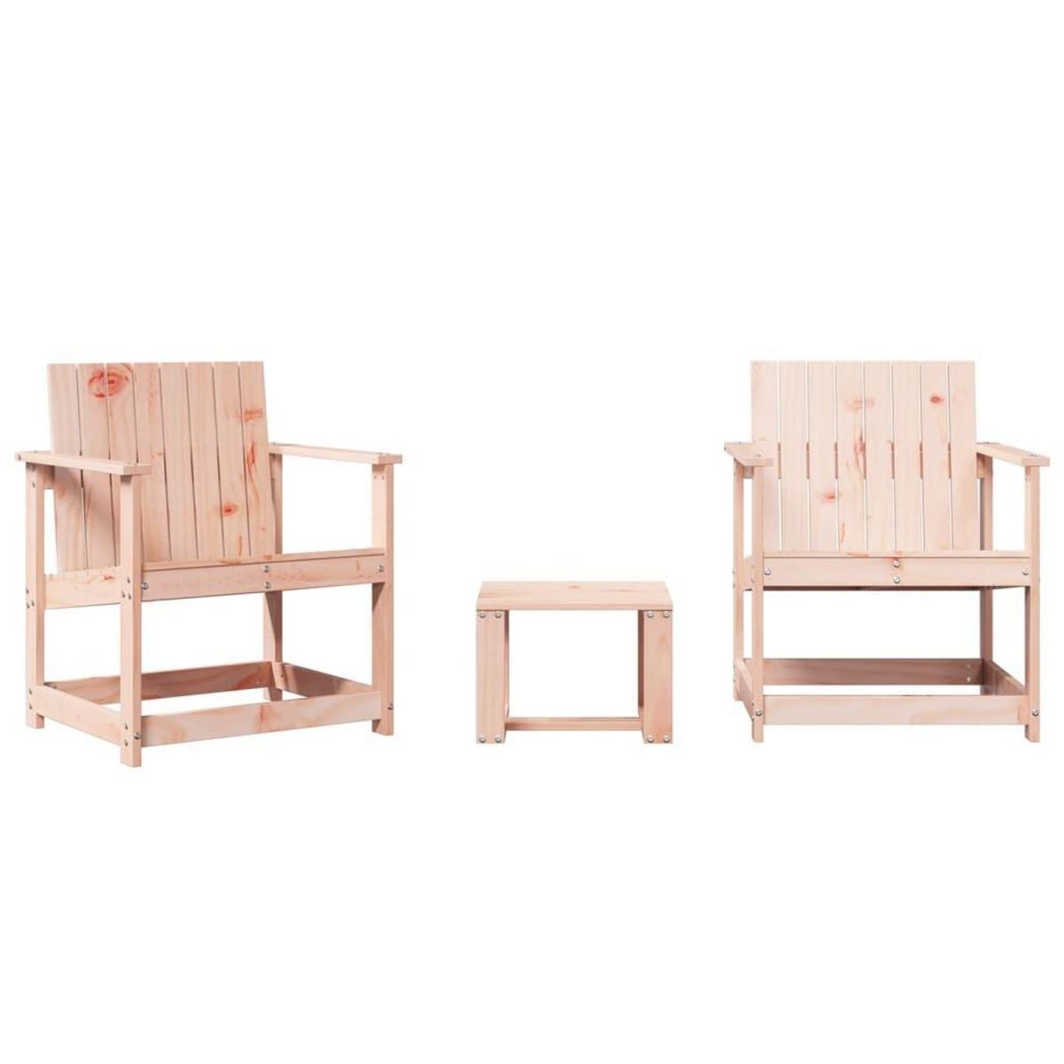 VIDAXL Salon de jardin 3 pcs bois massif douglas