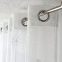 Voir la diapositive 2 : Paris Prix Rideau Voilage Brodé  Noël  140x240cm Blanc & Argent