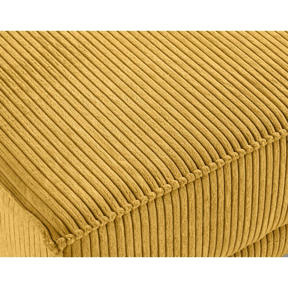 LISA DESIGN Charlie - pouf - pieds hauts - en velours côtelé