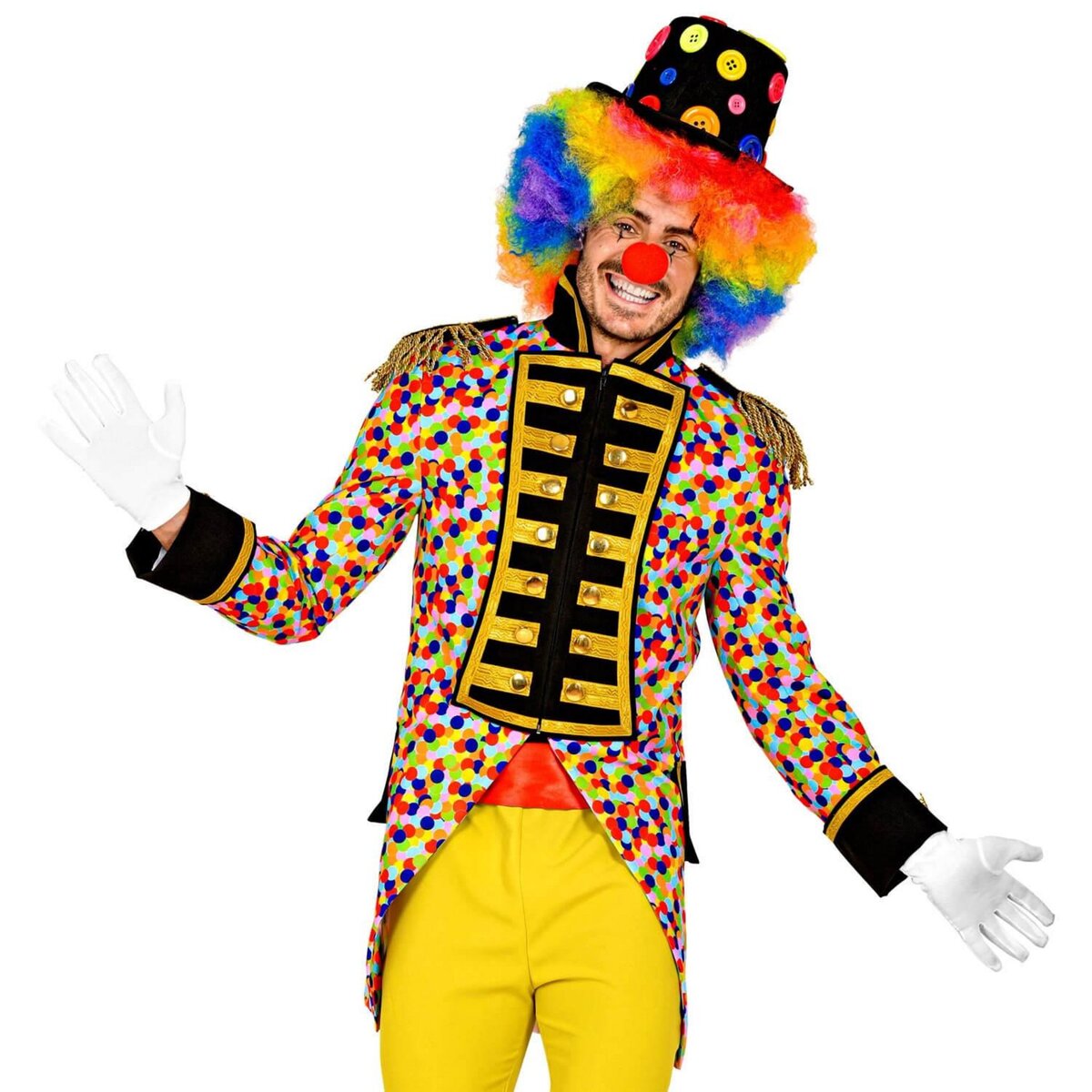 WIDMANN Déguisement Veste de parade Carnaval Clown - Homme - XXL