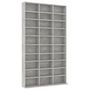 Voir la diapositive 2 : VIDAXL Armoire a CD Gris beton 102x16x177,5 cm Bois d'ingenierie