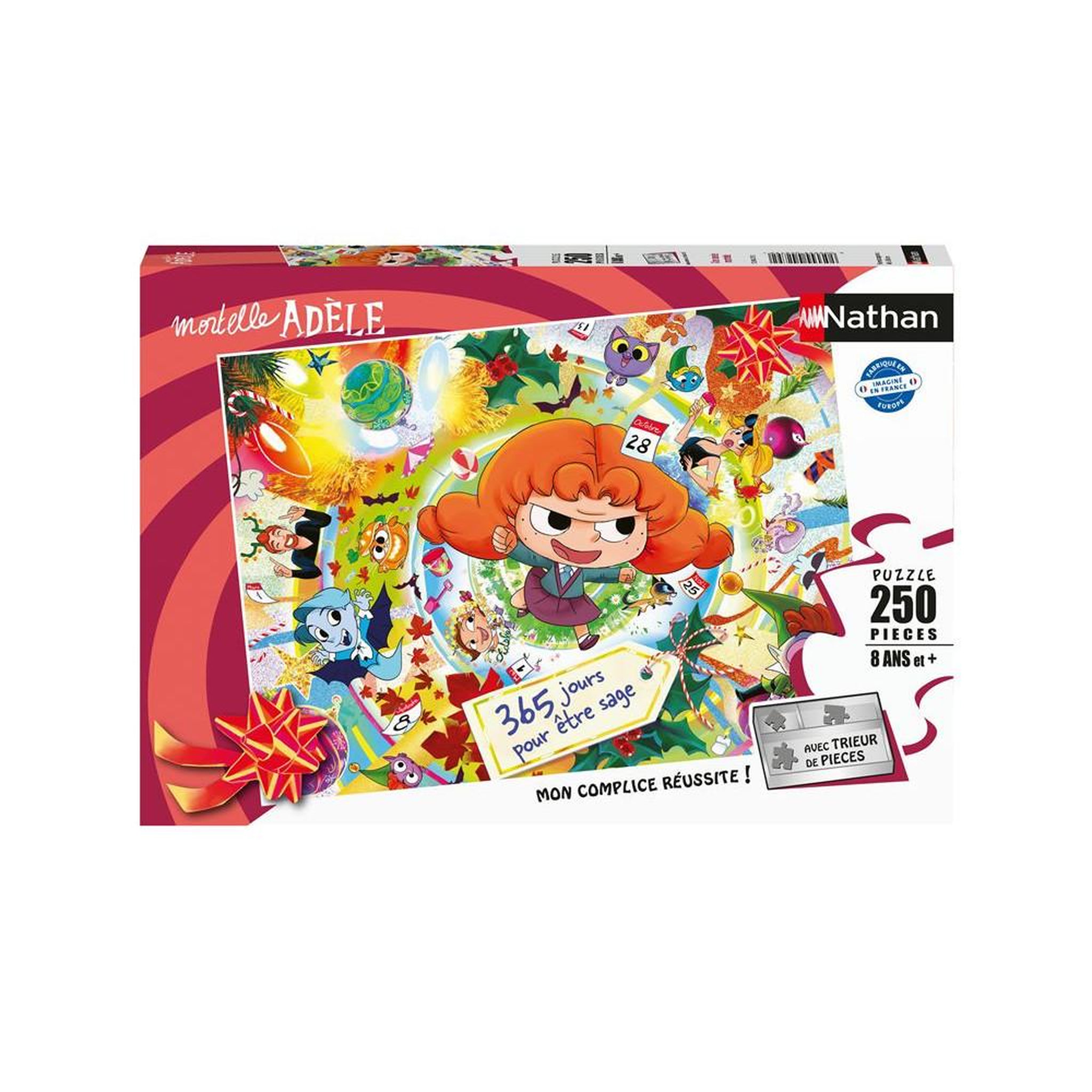 Nathan Puzzle 250 pièces - Mortelle Adèle : Une année mortelle - Nathan