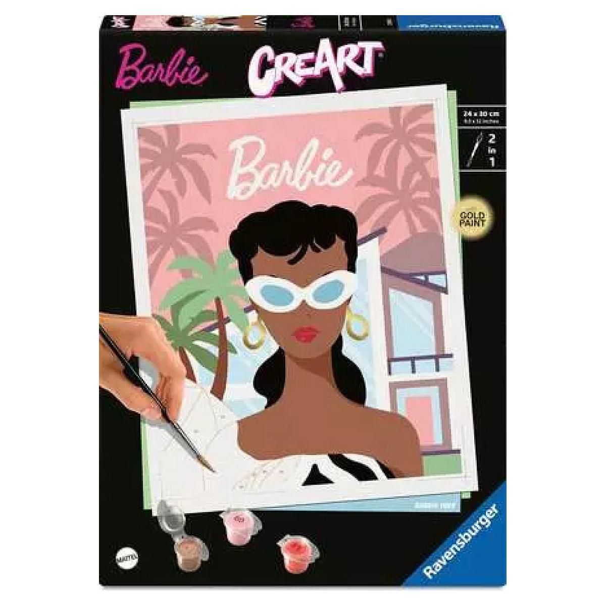 RAVENSBURGER Peinture par numero adulte - CreArt - 24x30cm - Barbie 1959