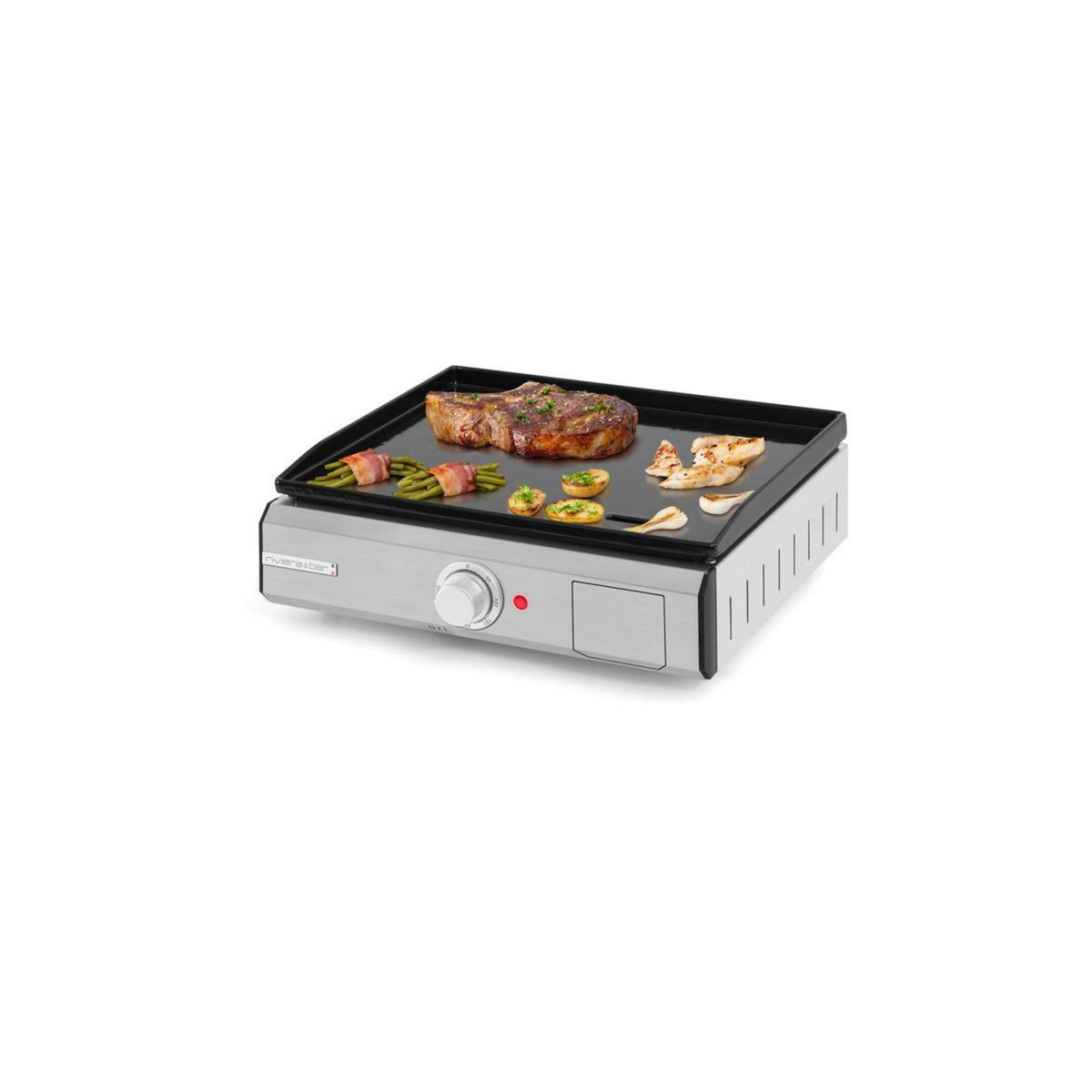 Riviera & Bar Plancha électrique QPL1045 émaillée à poser, 45x35 cm