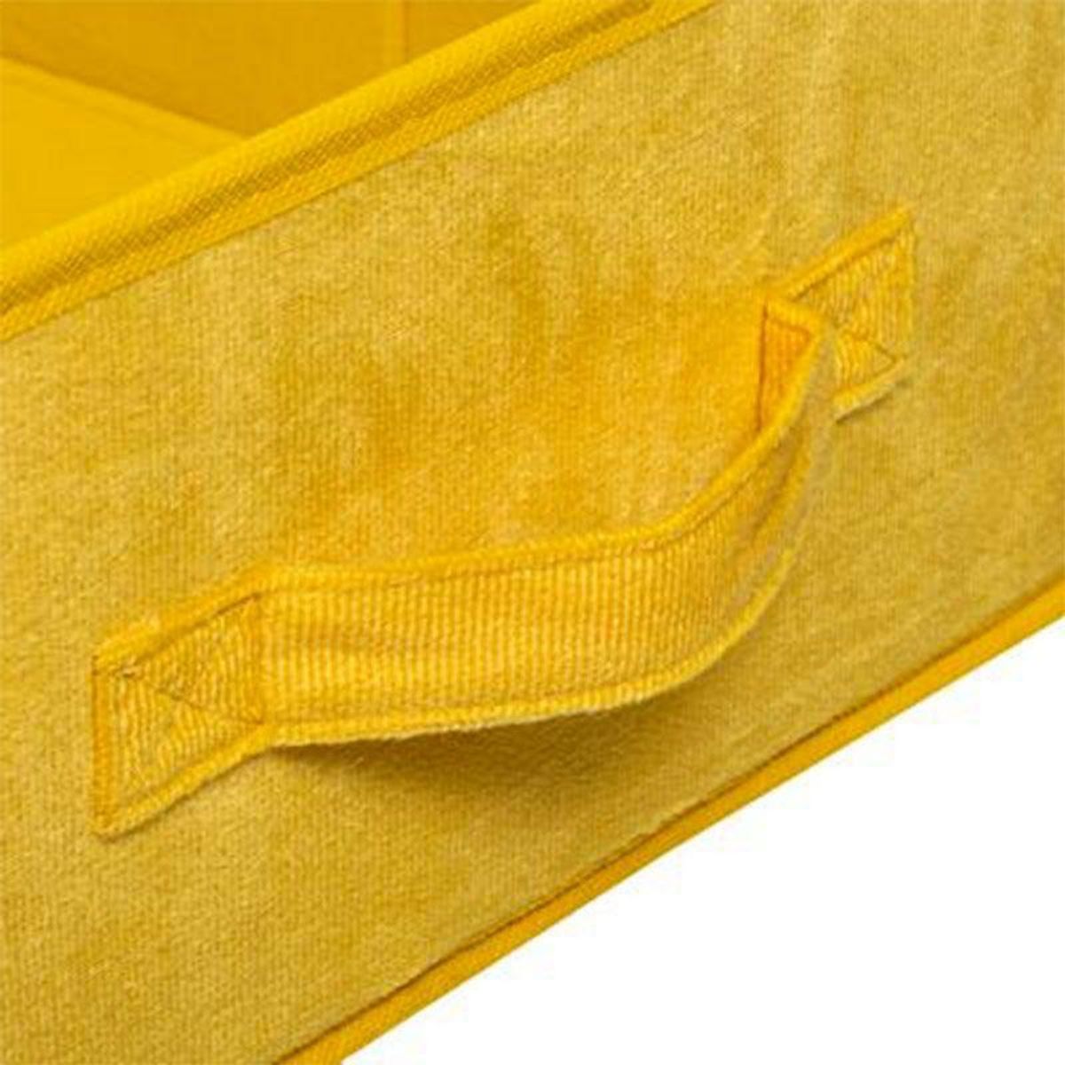  Boîte de Rangement Velours  Mix N Modul  31x31cm Jaune