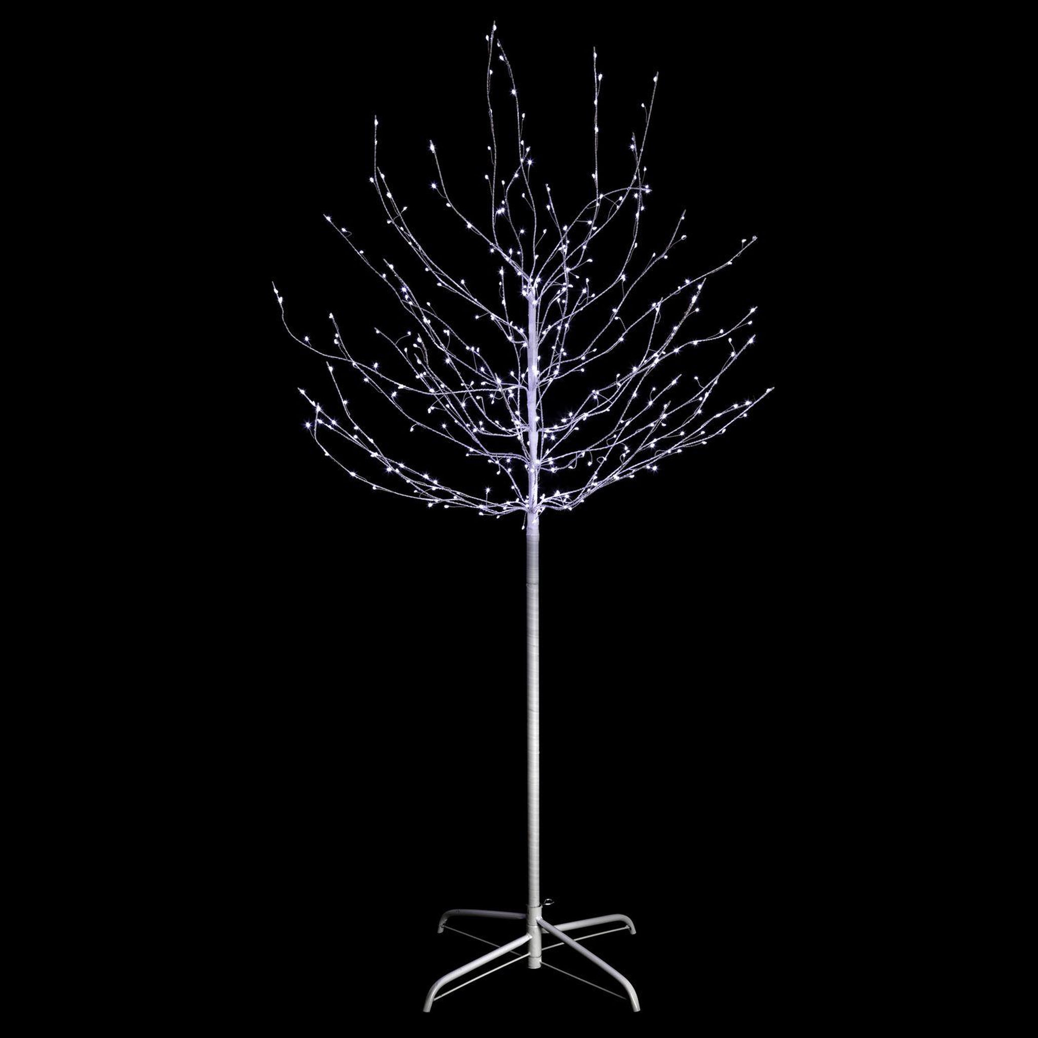 FEERIC LIGHT & CHRISTMAS Grand arbre fleuri lumineux d'intérieur - 400 led blanc froid