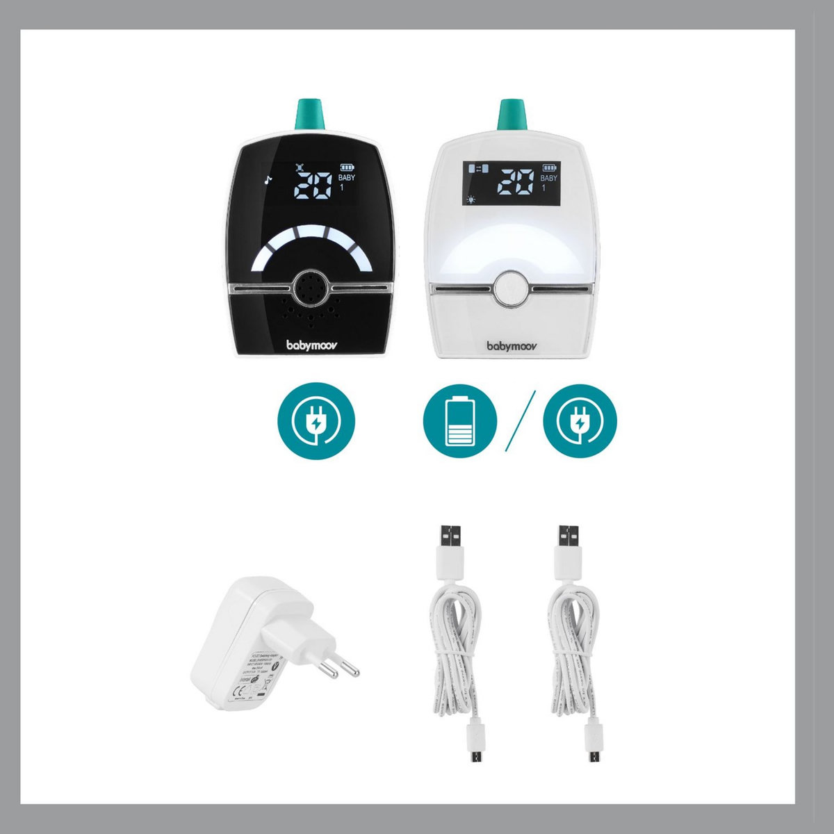 BABYMOOV Babyphone Audio Premium Care - 1400 mètres
