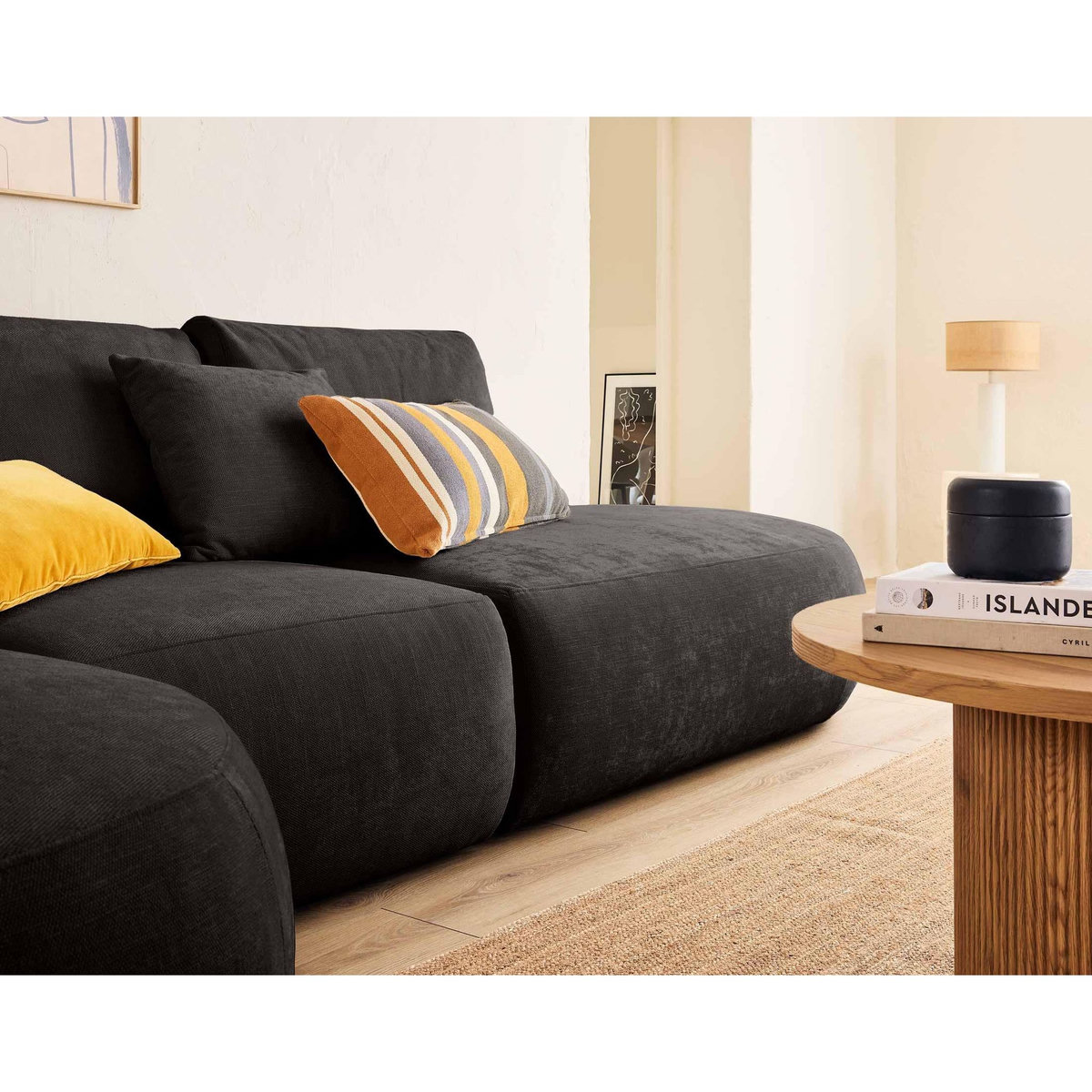 LISA DESIGN Santorini - module d'assise - en tissu texturé