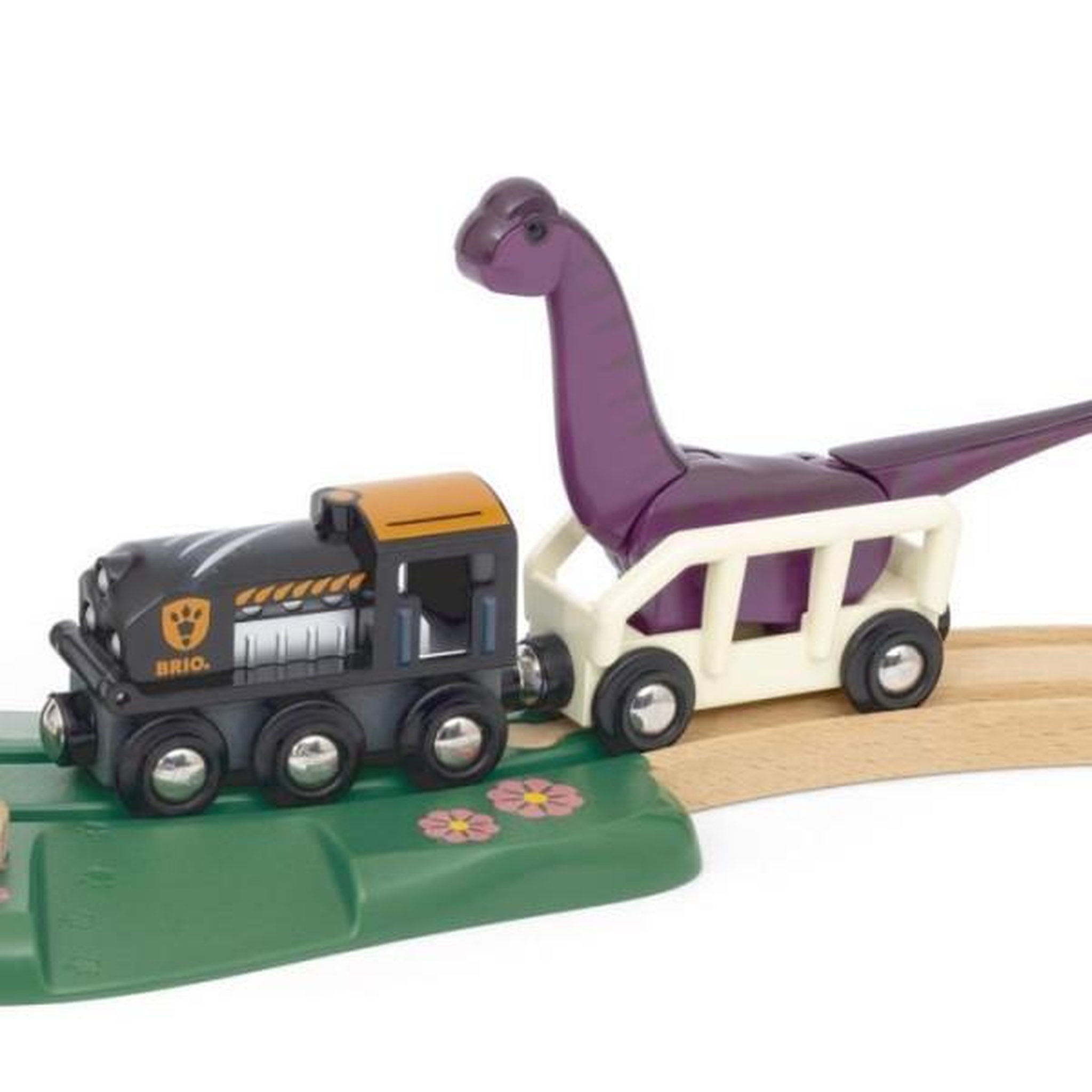Voir la diapositive 6 : Brio Brio circuit aventure dinosaure 21 pieces - action de jeu sans pile - dinosaures inclus - circuit de train en bois - brio world