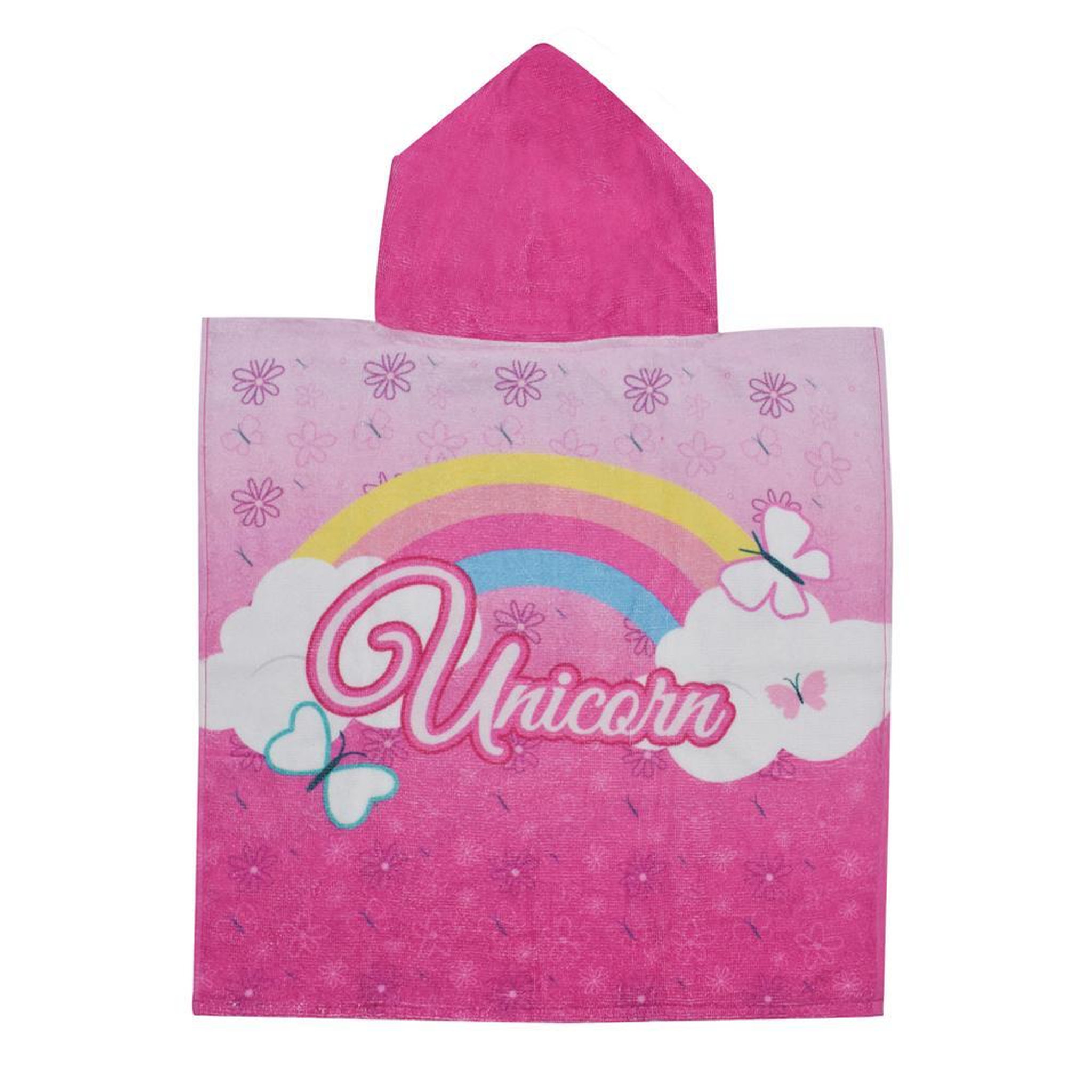 Voir la diapositive 2 : SPORTZONE Poncho Rose Fille Sport Zone Licorne