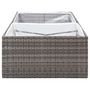 Voir la diapositive 5 : VIDAXL Jardiniere Gris 157x80x40 cm Resine tressee